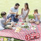 ZAZE Picnic Blanket Extra Large Waterproof, 80''x80''Checkered Picnic Blankets Beach, Outdoor, Camping on Grass Accessories Couple Ideas Wedding Registry Gifts (Red and White)