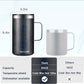 KXIAOCHEN 20oz Insulated Coffee Mug with Lid, Stainless Steel Coffee Cup, Double Wall Vacuum Coffee Tumbler with Handle, Premium Thermal Travel Coffee Mug (Glitter Black)
