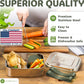Everusely - Bento Box - Sage, 47oz / 1.4 L - Stainless Steel Lunch Box with Leakproof Condiment Container - 3 Compartment Snack Organizer for On the Go Meals - Freezer & Dishwasher Safe
