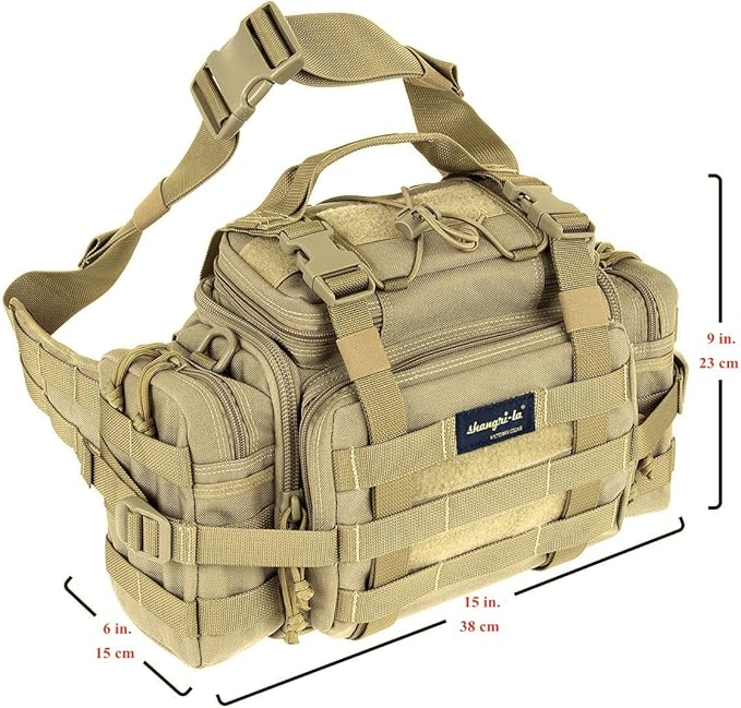 SHANGRI-LA Tactical Range Bag Outdoor Sling Backpack Hiking Fanny Waist Pack