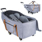 Infant Car Seat Travel Bag with Wheels Fits Chicco KeyFit 30,Nuna Pipa, UPPAbaby MESA,Padded Car Seat Bags for Airplane, Gate Check Bag with Side Pocket,Removable Cover for Air Travel, Grey