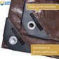 GUARD SHIELD Brown Tarp 12x12 Feet Waterproof Tarps Lightweight Camping Tarp Outdoor Multi Purpose Poly Cover 6mil
