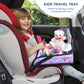 COOLBEBE Kids Travel Tray for Toddler Car Seat, Travel Tray for Airplane, Toddler Car Seat Lap Tray, Carseat Table Tray for Kids Travel Activities (Mermaid
