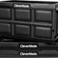 CleverMade Collapsible Storage Bins - Obsidian 3 Pack 32L - Stackable Containers Heavy Duty Capacity Folding Crates - Space-Saving for Home