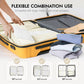 WVM Packing Cubes for Travel, 8 Set Luggage Organizer Bags with Shoe Bag, Toiletry Bag & Laundry Bag, Travel Accessories Essentials Packing Organizer, Beige - Roamly