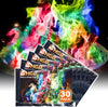 HGD (30 Pack) Magic Campfire Fire Color Changing Packets for Fire Pit, Indoor/Outdoor Fireplace, Bonfire - Rainbow Magical Flame, Camping Accessory, Compatible with Wood