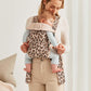 BabyBjörn Baby Carrier Mini, Cotton, Beige/Leopard | Newborn Carrier (7-25 lbs), Ergonomic, Easy-to-Use