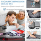 Vacuum Compression Backpack for Travel, 47L Expandable Backpack with Pump, 17 inch Laptop Backpack Luggage Flight Approved with Vacuum Compression System