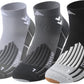 Compression Sport Running Socks: Athletic Socks for Men Women with Cushion,3 Pairs Work Hiking Basketball Ankle Socks