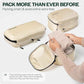Aerotrunk Ultralight Compression Packing Cubes - Lightweight Travel Organizers for Suitcases and Luggage (6-Pack, Beige)