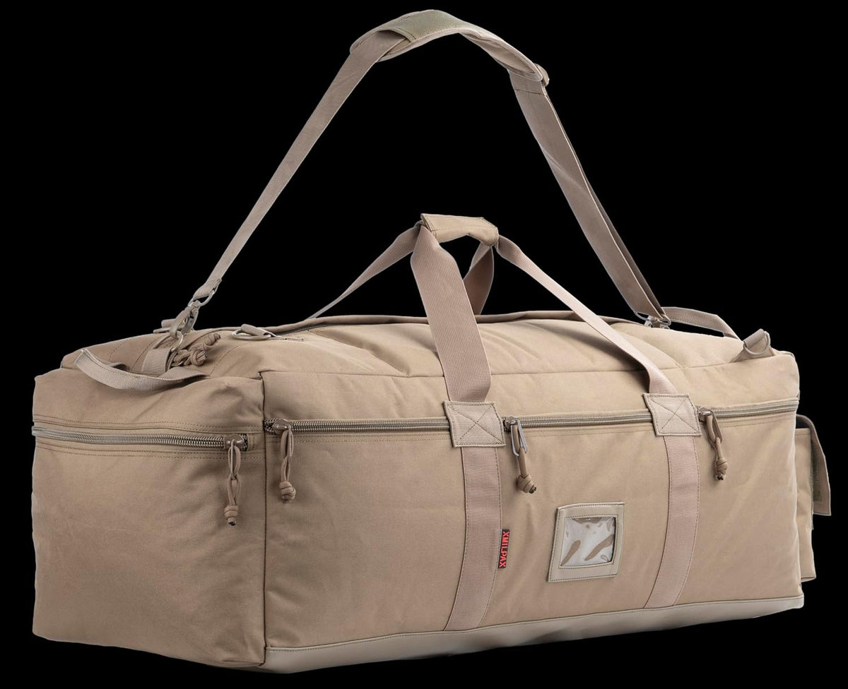 Large Military Duffle Bag Tactical Gear Load Out Bag Deployment Cargo Bag Travel Sports Equipment Duffel Luggage Bag with Backpack Straps 90L - Roamly