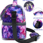 FlowFly Double Decker Cooler Insulated Lunch Bag Large Tote for Boys, Girls, Men, Women, With Adjustable Strap,Galaxy