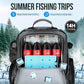 PLUSINNO Cooler Fishing Backpack with Rod Holders 45L Large Water-resistant Fishing Tackle bag Store Fishing Gear Fishing Gifts for Men Father, Sport Bags