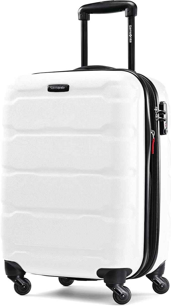 Samsonite Omni PC Hardside Expandable Luggage with Spinner Wheels, Carry-On 20-Inch, White
