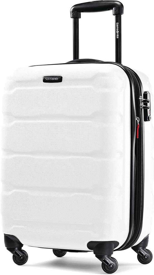 Samsonite Omni PC Hardside Expandable Luggage with Spinner Wheels, Carry-On 20-Inch, White