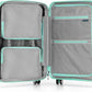 Traveler's Choice Pagosa Hardshell Expandable Luggage with Spinner Wheels, Mint, 26-Inch Medium