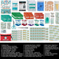 General Medi Mini First Aid Kit, 150 Piece Small First Aid Kit - Includes Emergency Foil Blanket, Scissors for Travel, Home, Office, Vehicle, Camping, Workplace & Outdoor (Red)