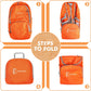 ZOMAKE Lightweight Packable Backpack 30L, Foldable Hiking Backpacks Water Resistant Compact Folding Daypack for Travel(Orange)