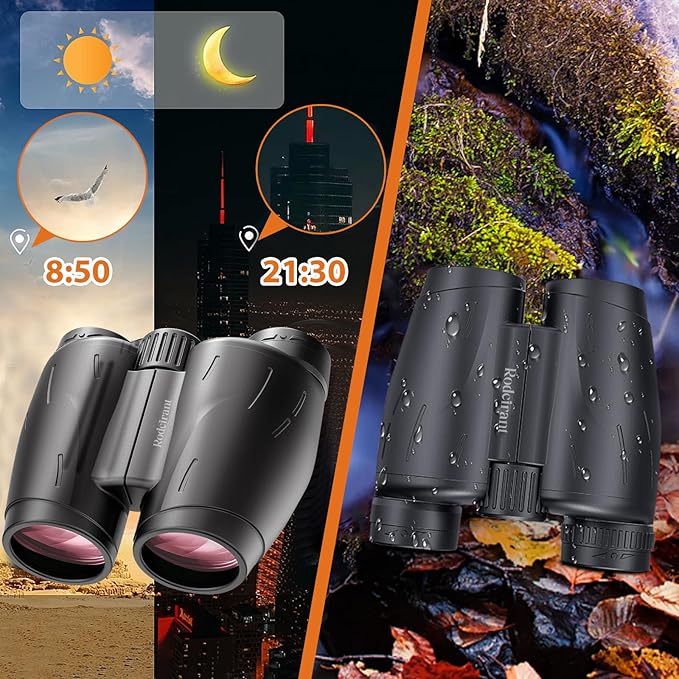 HD Binoculars 25x30 for Adults with Phone Adapter,Tripod and Tripod Adapter,Waterproof Binoculars for Bird Watching,Hiking and Travel