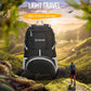 ZOMAKE Lightweight Packable Backpack 35L, Light Foldable Backpacks Water Resistant Collapsible Hiking Bag, Compact Folding Day Pack for Travel Camping(Black) - Roamly