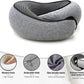 RURING Travel Pillows for Airplanes, Travel Neck Pillow Travel Pillow, Neck Pillow Airplane Memory Foam 360 Degree Support Stowable Pillows for Airplanes Offices and Cars (Light Gray)