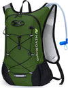 Lightweight Hydration Backpack, Running Backpack with 2L Water Bladder, Hydro Water Daypack for Cycling Hiking Rave for Men Women