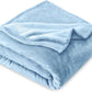 Bare Home Fleece Blanket - Kid Size - Ultra-Soft Lightweight for Bed, Sofa, and Couch - Luxury Microplush - Cozy Warm Blanket (Kid, Light Blue)