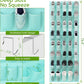 Unjumbly Over the Door Shoe Organizer with 40 Large Breathable Mesh Pockets, Space Saving Shoe Holder, Hanging Shoe Rack for Entryway Bedroom Closet Storage (Mint Blue, 40 Pockets)