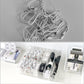 Yesesion Clear Cord Storage Box with Wire Ties, Plastic Cable Organizer for Drawer, Large Desk Accessories Case Container for Phone Charger, Battery, Art Crafts, Home Office Supplies, 2 Pack