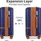 Joyway Luggage Set 3 Piece Suitcase Sets with Spinner Wheel,Hardside Expandable Travel Laggage with TSA Lock (13/20/24/28 Navy brown