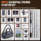 Goture Spinning Fishing Rod & Reel Combo with Carrier Bag,6.6-9FT,Spin Reels, Lures Kit, Pliers, Braided Line, Fish Gripper, Carbon Fiber Freshwater Fishing Rod Full Kit for Starter