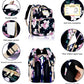 Diaper Bag Backpack Waterproof Baby Bag Large Capacity Multifunction Nappy Bags Floral Insulated Durable Travel Maternity Back Pack with Changing Station for Baby （Black）