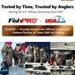 [FishPRO® 2026 Upgrade] Underwater Fishing Camera 1200TVL, 7'' Ice Fishing Camera Underwater[Aluminum Box], Fish Finder Ice Fishing Gifts for Men, IR+LED, 4,500mAh, 65ft