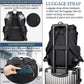 Black backpack for men, 16 inch laptop backpack with computer compartment, Drawstring slim waterproof tech backpack for travel, work, college or daily use, Large 30 L