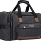 WITZMAN Mens Duffle Bags for Traveling Canvas Weekender Travel Bag Expandable Overnight Bag Carry on Bag(A8007 Black) - Roamly