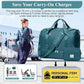 Travel Duffel Bag for Women, Carry-on Overnight Weekender Bags with Wet Pocket & Toiletry Bag, For Spirit Airlines 18x14x8 Personal Item Bag,Small,Peacock Blue