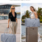 Weekender Travel Duffle Bag for Women - Carry on Bag with Shoe Compartment Overnight Bags with Toiletry Bag Wet Pocket Weekend Traveling Yoga Gym Hospital Bags for Labor and Delivery Grey