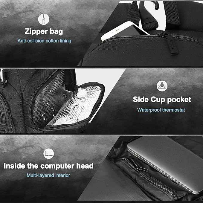 LARIPOP Basketball Backpack Bag with Ball Compartment Ventilated Shoe Compartment for Men Youth Soccer Volleyball Training