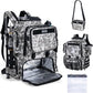 Goture Fishing Backpack, 58L 900D Water-Resistant Insulated Tackle Backpack with Cooler, Rod Holders, 8 Lure Pockets, Detachable Crossbody Bag, Gear Storage Large Fishing Bag for Camping Hiking