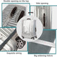 0.4mm Thick Transparent PVC Luggage Protector Cover Set, Waterproof TSA Approved Luggage Covers for Suitcase, Clear Suitcase Covers for 19-29 Inch Spinner Luggage