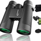 15x42 Binoculars for Adults High Powered - Aurosports HD Lightweight Portable Binoculars with Phone Adapter, BAK4 Prism & Carrying Bag - Large View Binocular for Bird Watching Hunting Traveling
