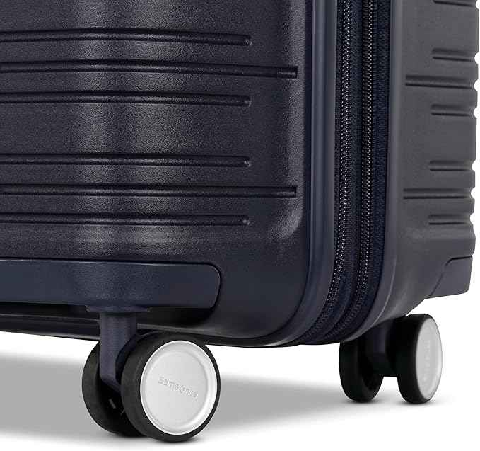 Samsonite Elevation Plus - Carry-On Hardside Luggage with QuickEntry™ Front Compartment - Scratch Resistant Polypropylene Shell, AirTag Holder, TSA Lock, Airline Approved - Midnight Blue