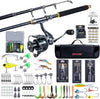 Goture Fishing Rod and Reel Combos,1.8M-2.7M Telescopic Fishing Pole Spinning Reel Line Lures Set with Carrier Bag,Telescopic Rod Kit for Starter Travel Saltwater Freshwater Gear Gift