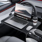 YONZEE 2-in-1 Car Steering Wheel Desk Tray & Car Seat Gap Filler Organizer – Foldable Carbon Fiber Look Table for Laptop, Eating Food, Writing – Universal Fit for Most Vehicles