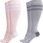 Momcozy Compression Socks for Women Wide Calf, 15-20mmHg Knee High Support Socks for Pregnancy, Nurses, Travel, Flying