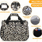 Underseat Carry On Luggage Lightweight Travel Tote Weekender Bag Overnight Duffle Bag for Travel, Travel Essentials Personal Item Travel Bag for Women and Men,Leopard-16Inch