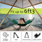 Tranquillo Sturdy Steel Hammock Stand with Premium Cotton Canvas, 600 lbs Capacity Folding, Portable Hammock Stand 30-Second Fold Unfold Spacious Design, (Canvas - Emerald Green)