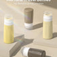Morfone 16 Pack Silicone Travel Bottles Set for Toiletries TSA Approved Travel Containers Leakproof Squeezable Refillable Accessories 2oz 3oz for Shampoo Conditioner Lotion Liquids (Brown Yellow)