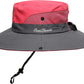 Womens Summer Sun Hat Beach Hat Wide Brim Outdoor UV Protection Hat Foldable Cool Mesh Ponytail Bucket Hat