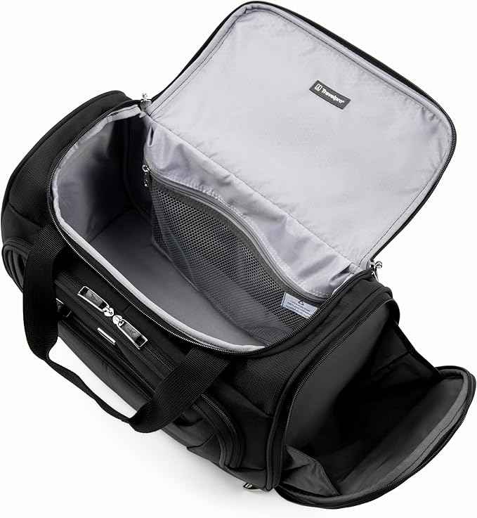 Travelpro Maxlite 5 Softside 2pc Set Expandable Carry On Luggage with 4 Spinner Wheels/Soft Underseat Tote, Lightweight Suitcase, Men and Women, Black